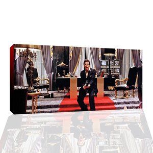 SAY HI TO MY LITTLE FRIEND- canvas print (12x26in)